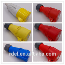 LP-02 16A-9H 200-250V 3P+E IP44 CE INDUSTRIAL PLUG COUPLER